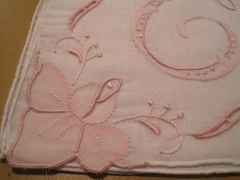 Vintage Monogrammed Linen Hankie