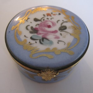 Vintage Hand Painted Limoges Porcelain Box