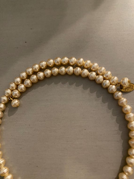 Vintage Signed Miriam Haskell Pearl Choker - image 5