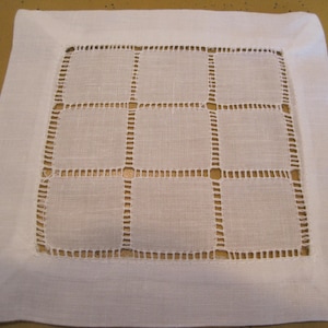 Set of 6 Linen Cocktail Napkins