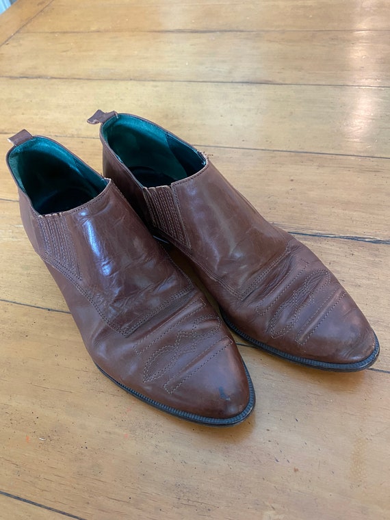 Vintage Joan & David Western Ankle Boots