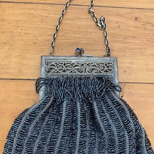 Monedero vintage con cuentas