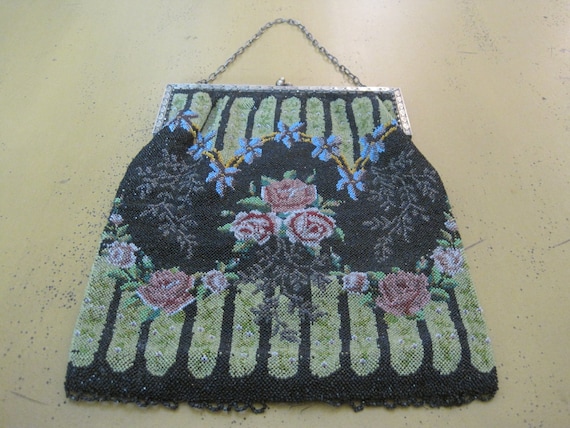 Vintage Victorian Style Beaded Purse