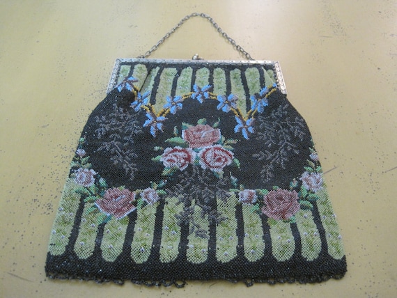 Vintage Victorian Style Beaded Purse - image 1