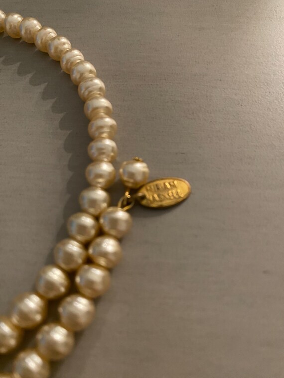 Vintage Signed Miriam Haskell Pearl Choker - image 4