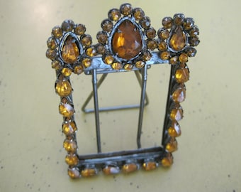 Vintage Jeweled Picture Frame