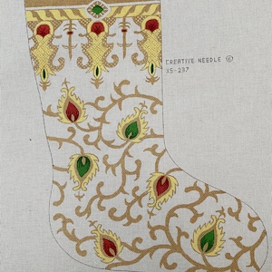 NeedlepointUS: Dash Away All - Stitch Painted Needlepoint Christmas Stocking  Canvas, Stockings, SAN18-828