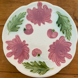 Vintage German Majolica Plate