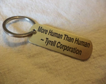 Bladerunner inspired Brass Keychain