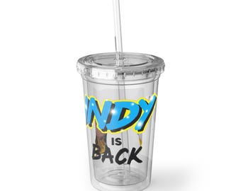 NBA Indiana Pacers Tyrese Halliburton Suave Acrylic Cup - Indy is Back, Finals Celebration