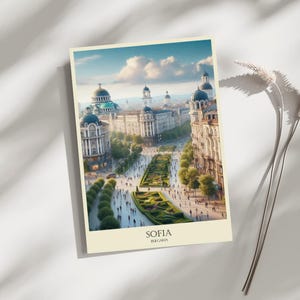 Sofia, Bulgaria, Travel, Poster, Print, Art, Home Décor, Wall-Art - A4, A3, A2 Sizes - Gift For Loved ones (Made to Order)