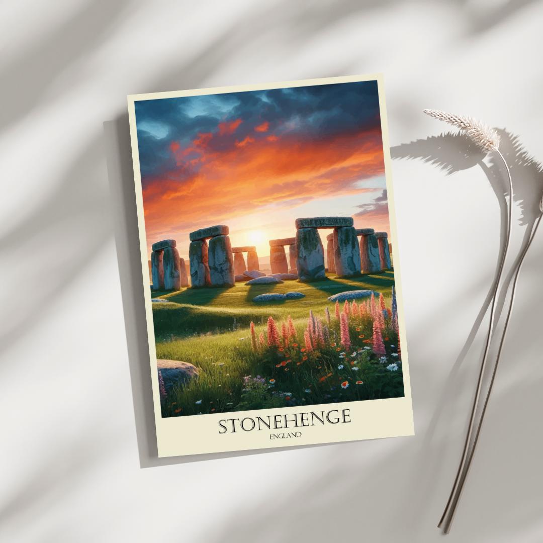 コレクション　ストーンヘンジ　アートポスター　印刷物 ストーンヘンジ、サークル・オブ・エイジズ、ポスター、プリント