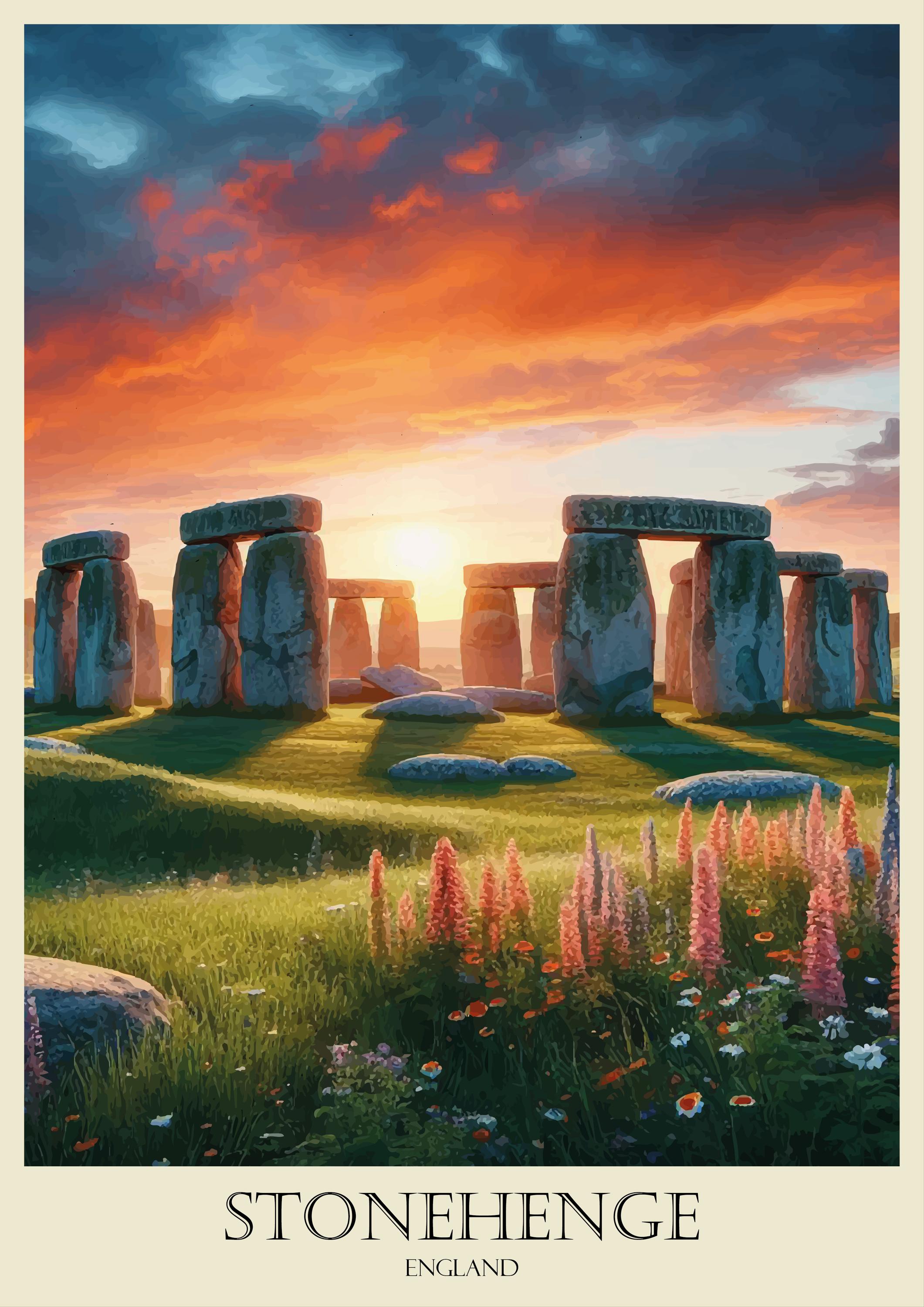 ストーンヘンジ、サークル・オブ・エイジズ、ポスター、プリント