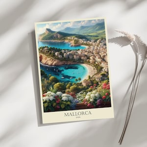 Mallorca, Spain, Travel, Poster, Print, Art, Home Décor, Wall-Art - A4, A3, A2 Sizes - Gift For Loved ones (Made to Order)