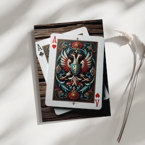 Raíces Reales, Escudo de Armas, Naipe, Póster, Impresión, Arte, Decoración del Hogar, Arte Mural - A4, A3, A2 - Regalo para sus seres queridos (Hecho a pedido)