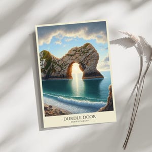 Durdle Door, Dorset, Travel, Poster, Print, Art, Home Décor, Wall-Art - A4, A3, A2 Sizes - Gift For Loved ones (Made to Order)