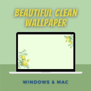 Flower Background For Computer/Laptop Clear Aestetic Wallpaper Background Simple Design For Mac & Windows