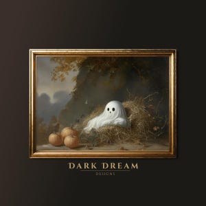 Halloween Geist Bild: Halloween Poster zum selbst ausdrucken