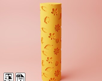 Leaf Texture Roller | Polymer Clay, Geometric Print (Digital File STL)