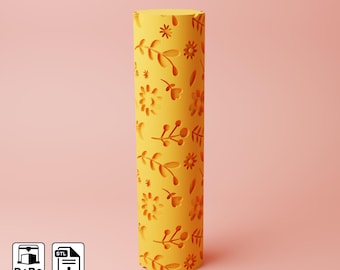Spring Flower Texture Roller | Polymer Clay STL (Digital File)