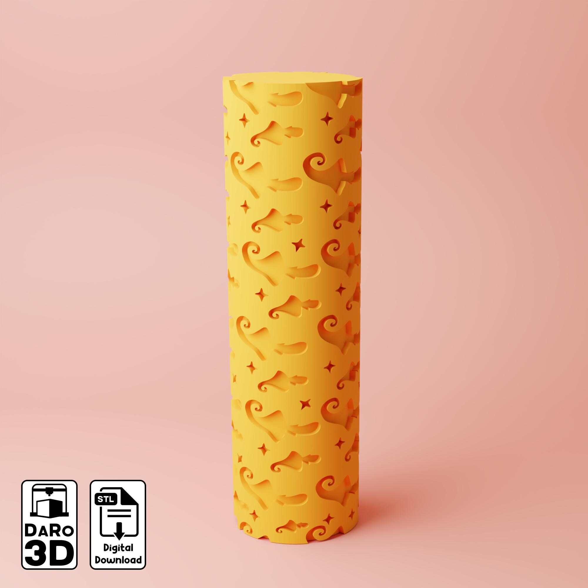 Fantasy Fairy Mushroom Texture Roller | Fantasy Mushroom #1 Polymer Clay Seamless Texture Roller | Digital File STL Clay Texture Roller