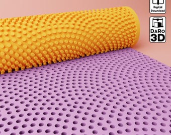 Circle Texture Roller | Japanese Style #5, Polymer Clay (Digital File STL)