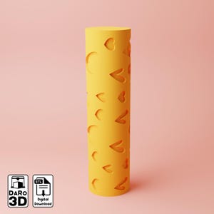 Heart Texture Roller | Heart #1 Polymer Clay Seamless Texture Roller | Digital File STL Clay Texture Roller | 2 Versions Available