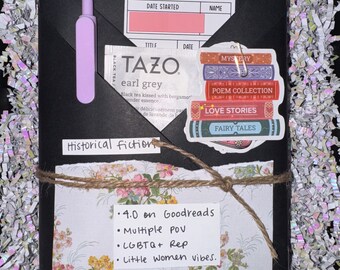HARD COVER | Blind Date with a Book | Surprise Historical Fiction Novel + Annotation Supplies + Bookish Extras | Mystery Book Box Gift