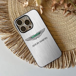 Custodia per telefono Aston Martin / Custodia ultrasottile personalizzata / Regalo per lei / Regalo per lui / iPhone Xiaomi Huawei Samsung Pixel