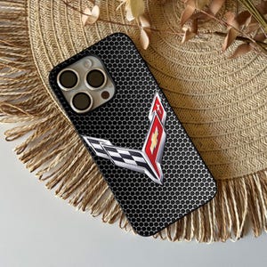 Coque pour portable Corvette C8 | sur mesure ultra mince | Cadeau pour elle | Cadeau pour lui | iPhone Xiaomi Huawei Samsung Pixel