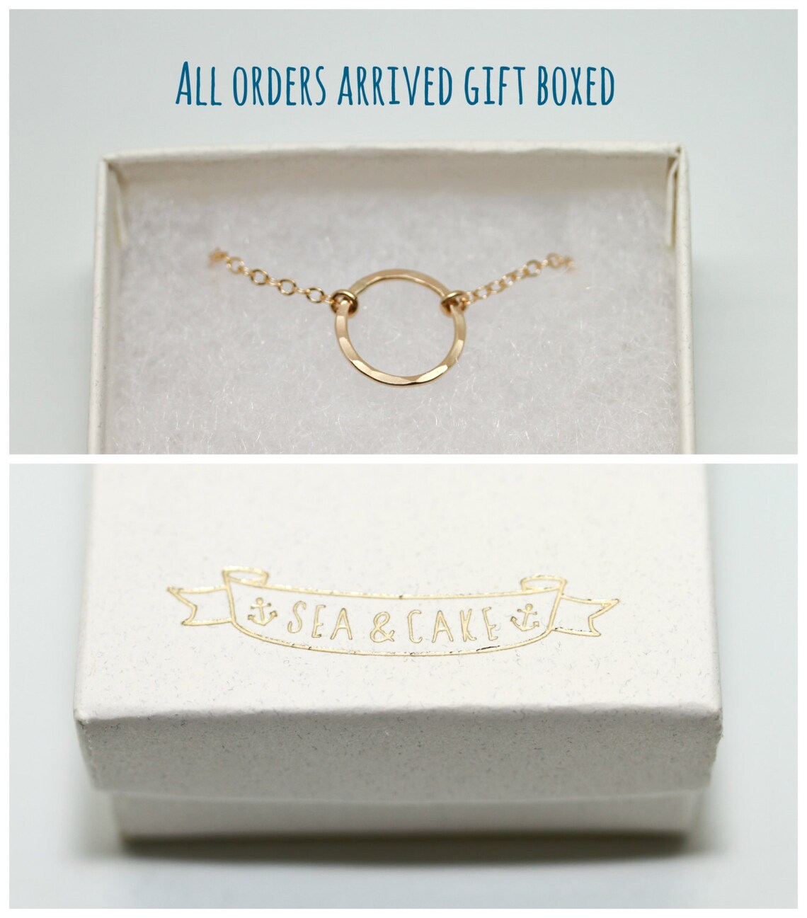 Gold Disc Necklace Dainty Gold Necklace Delicate Gold Etsy