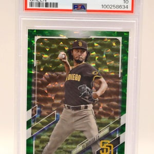 2021 Topps YU Darvish Green 333/499 and Clayton Kershaw SMLB, Lucas Sims Signature RC 30/99