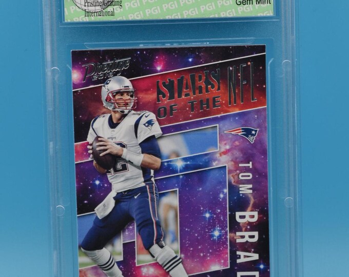 Tom Brady and New England Patriots PGI and GMA Graded Sport's Cards