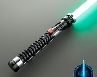 Qui-Gon Jinn Lightsaber - Lightsaber Replica, Star Wars Collectible, Gift for Fans & Cosplayers, Realistic Design, RGB, Xeno, Proffie