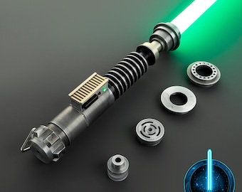 Spada laser invecchiata di Luke Skywalker Ep6 - Replica, oggetto da collezione di Star Wars, regalo per fan e cosplayer, design realistico, RGB, Xeno, professionale