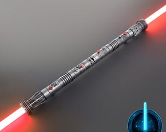Darth Maul V1 Dual-Saber - Lightsaber Replica, Star Wars Collectible, Gift for Fans & Cosplayers, Realistic Design, RGB, Xeno, Proffie