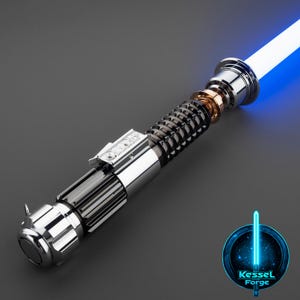 Ben Kenobi Ep4 Lichtschwert - Lichtschwert Replik, Star Wars Sammlerstück, Geschenk für Fans & Cosplayer, Realistisches Design, RGB, Xeno, Proffie