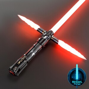 Kylo Ren Weathered Lightsaber - Lightsaber Replica, Star Wars Collectible, Gift for Fans & Cosplayers, Realistic Design, Xeno, Proffie