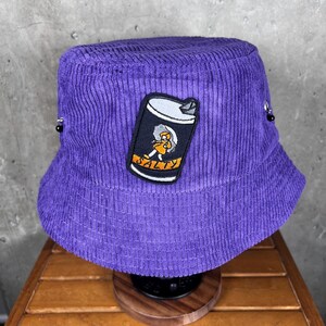 Bucket Hat, Corduroy, Purple, Patch Salty, Charms