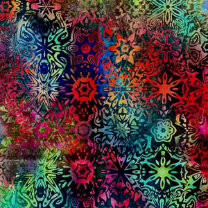 Impressions by Jason Yenter for In the Beginning Fabrics - 2 yards of multi-colors beauty!