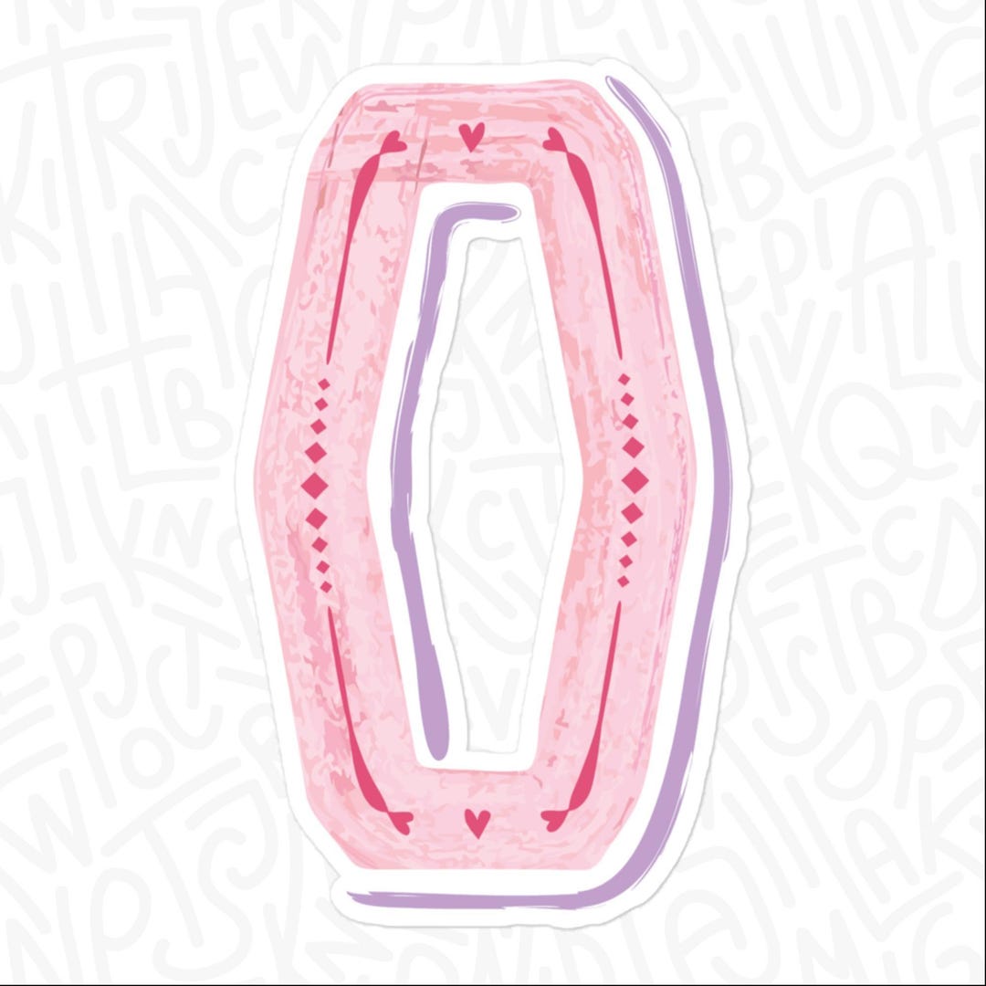 Charming O, Vinyl Alphabet Sticker, Petite | Large | Super-size - Etsy