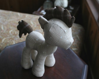 Stallion Plush Sewing Pattern with Unicorn Horn, Pegasus and Bat Wings (Plushie, Pony, Stuffed Toy, digital PDF)