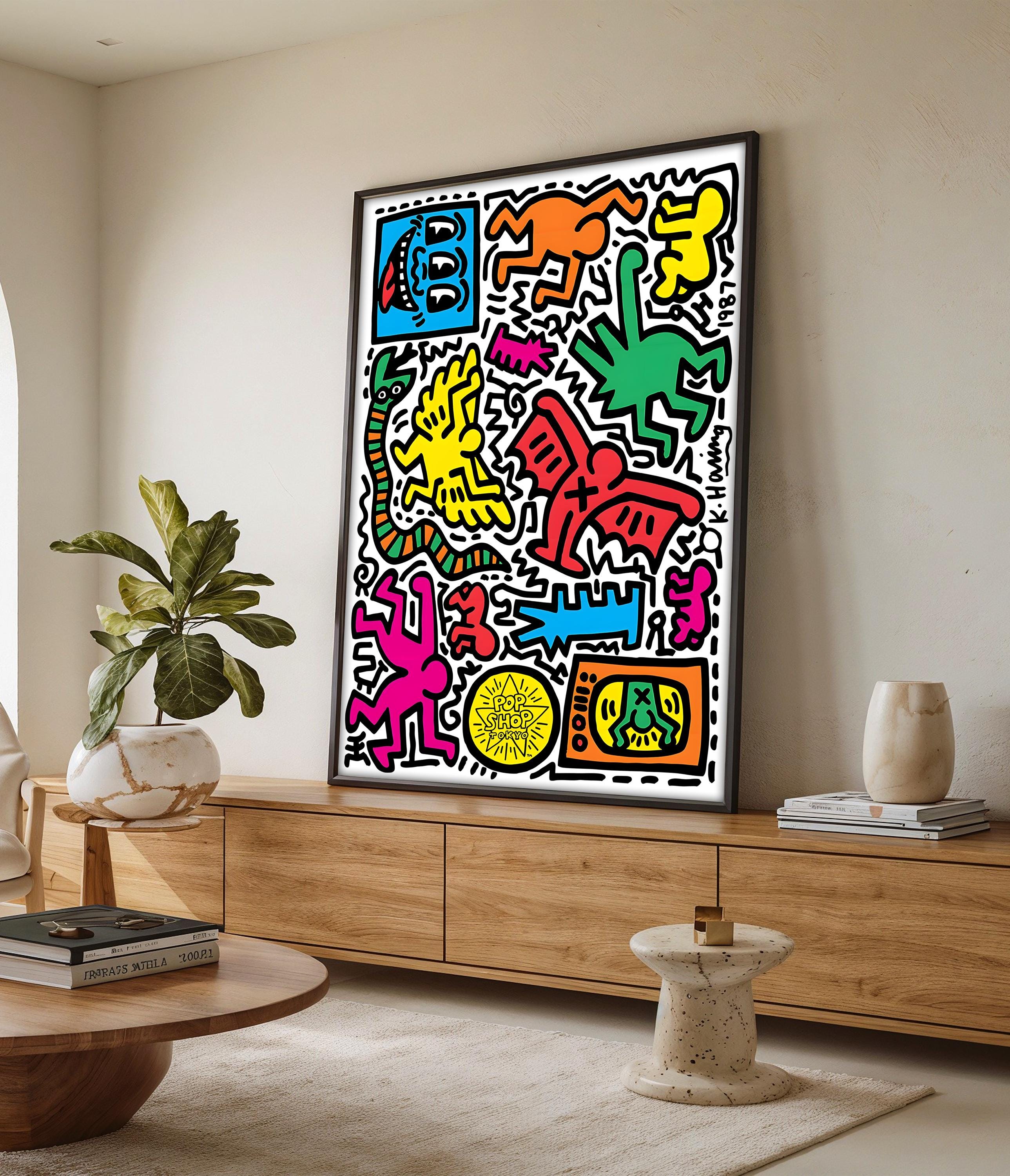 Keith haring print - Etsy 日本