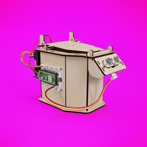 DIY Smart Trash Bin Kit | Arduino & Raspberry Pi Pico STEM Project | Automatic Sensor Lid Recycling Robot | Eco Friendly Maker Gift