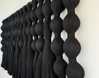 HEADREST Wall macrame ball strings decoration, Handmade tapestry ARTISANAL COTTON