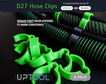 Festool Hose Clips x8 to suit D27 Smooth or Ribbed Hoses