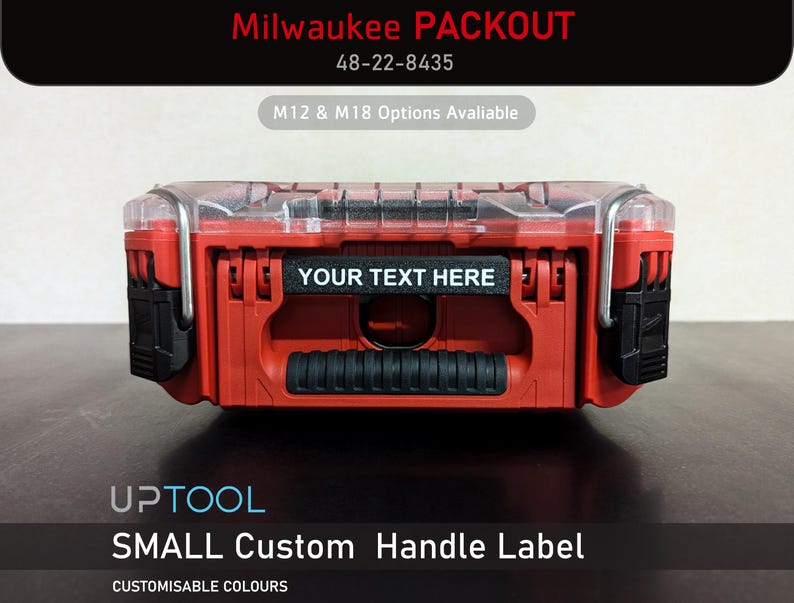 Milwaukee Packout SMALL Handle Labels - Personalized for 48-22-8435 - Etsy