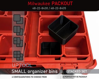 Milwaukee Packout Organizer SMALL Storage Bins for 48-22-8430 / 48-22-8435