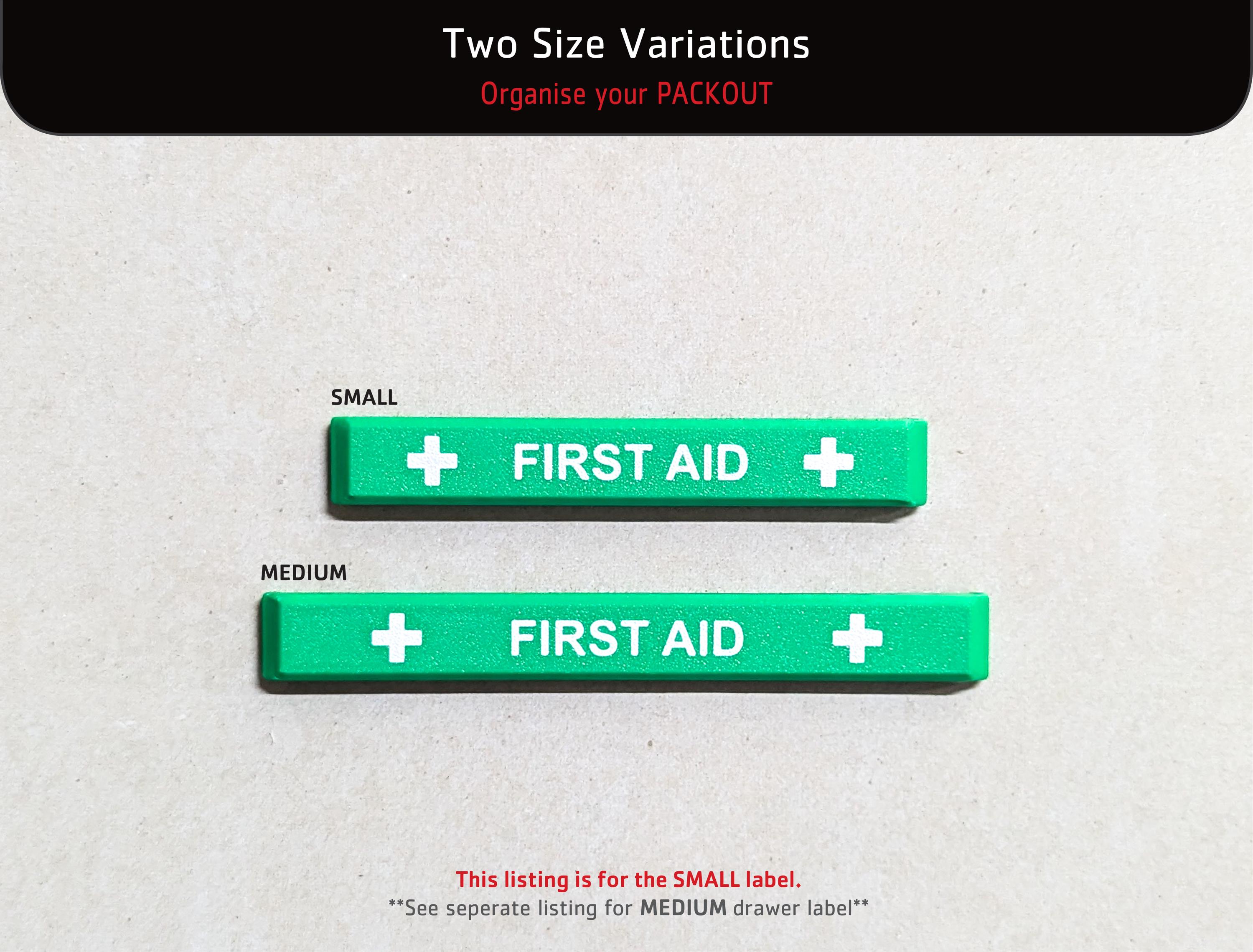 Milwaukee Packout Low Profile First Aid Handle Labels SMALL Low Profile ...