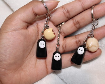 No Face Keychain: Studio Ghibli Inspired - Handmade